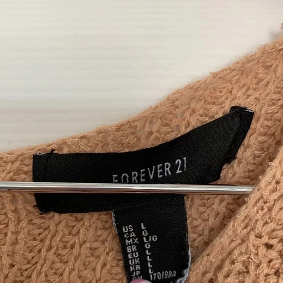 Forever21 tan cross back sweater - Picture 3 of 3